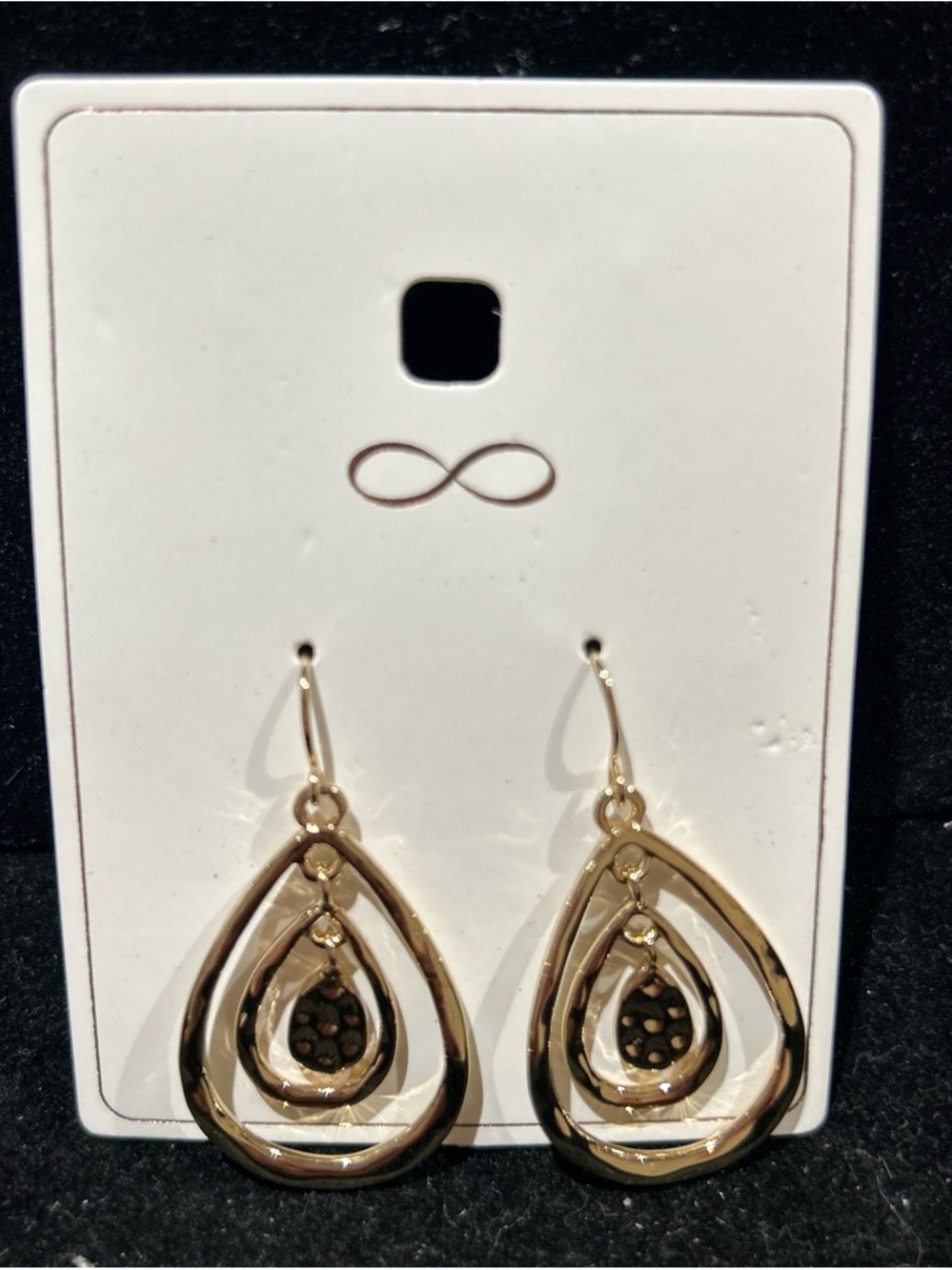 Gold color Teardrop Dangle Earrings - Women's Jewelry